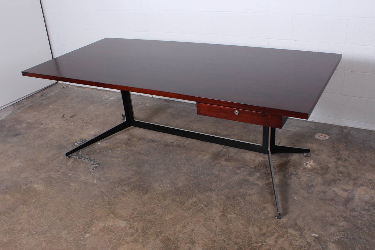 Rosewood Architectural Desk by Ward Bennett for Lehigh Furniture 1