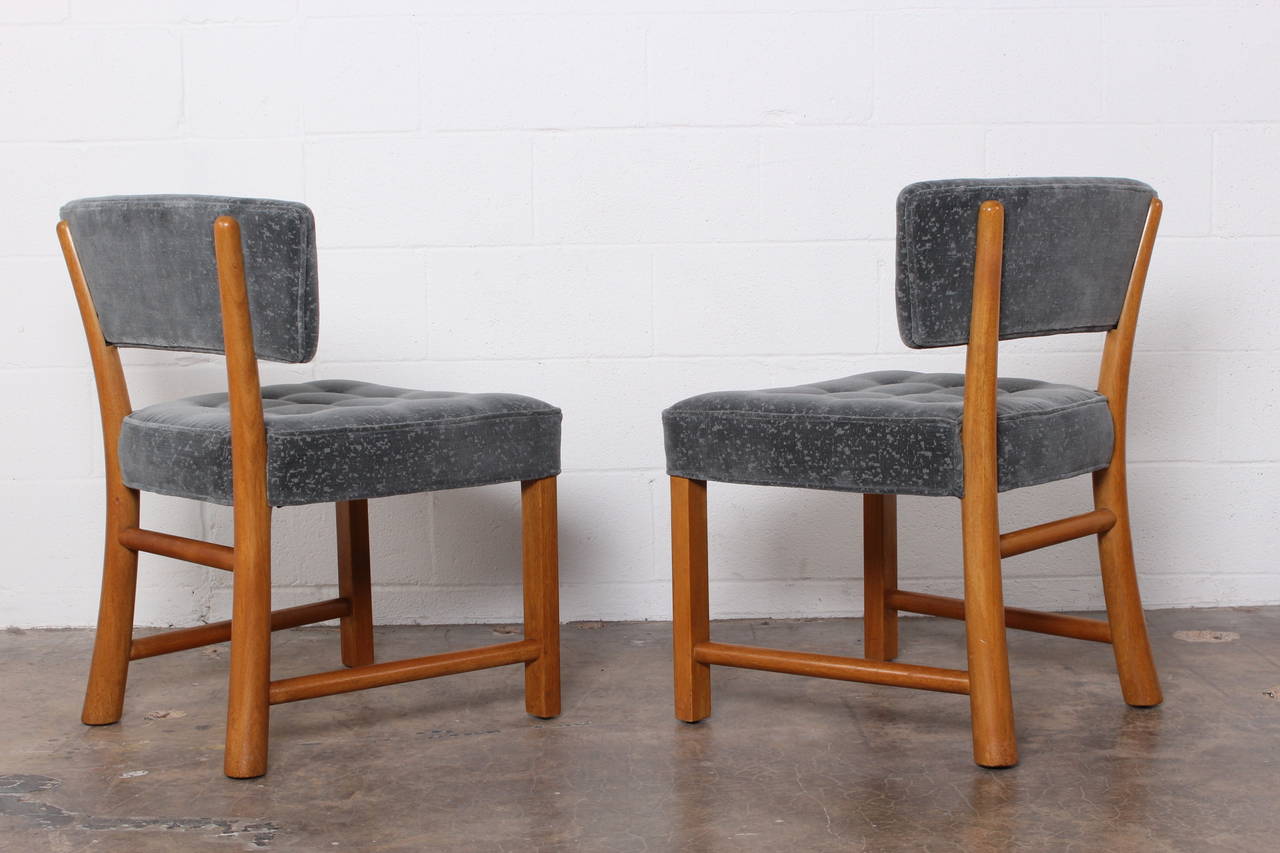 Mid-20th Century Set of Four Dining Chairs by Edward Wormley for Dunbar