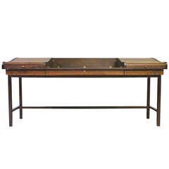 Rosewood Roll Top Desk by Edward Wormley for Dunbar