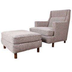 Lounge Chair and Ottoman by Edward Wormley for Dunbar