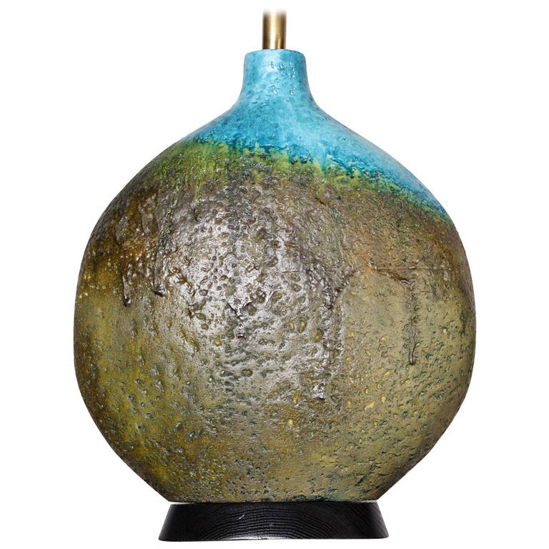 Large Ceramic Lamp by Raymor