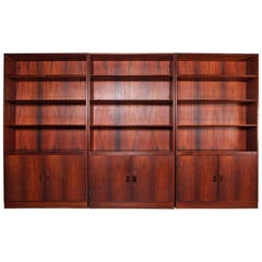 Rosewood Bookcases by Børge Mogensen for Soborg