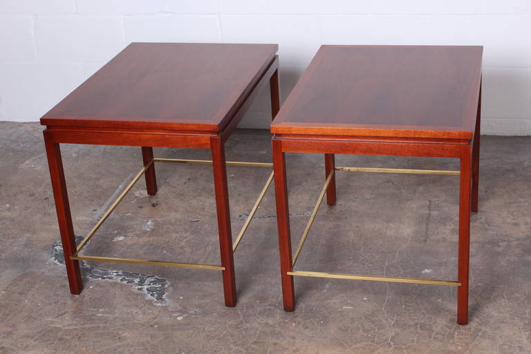 Pair of Large End Tables by Edward Wormley for Dunbar In Excellent Condition In Dallas, TX