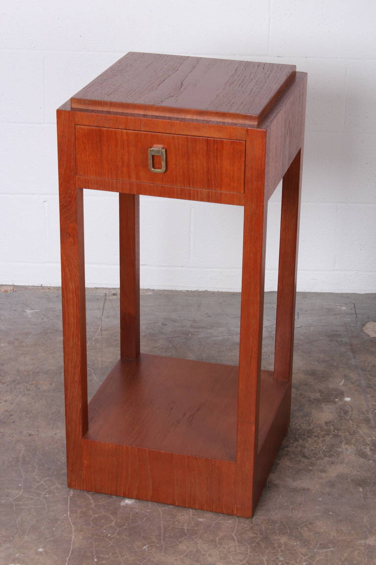 Mid-20th Century Pair of Tall Nightstands or Pedestals by Johan Tapp