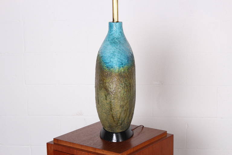 Large Ceramic Lamp by Raymor 1