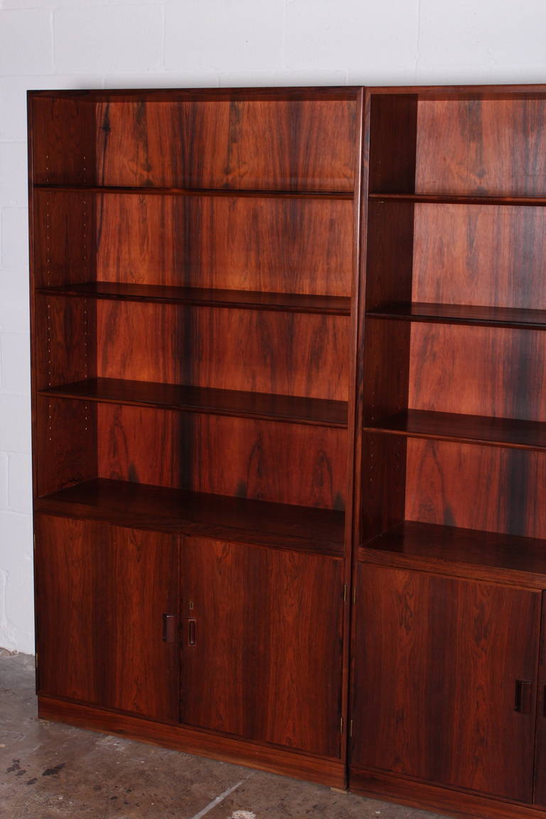Mid-20th Century Rosewood Bookcases by Børge Mogensen for Soborg