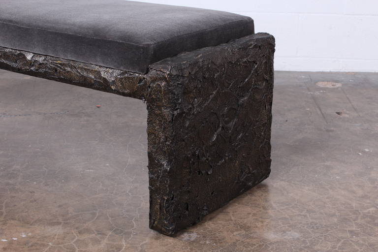 Sculpted Bronze Bench by Paul Evans 2