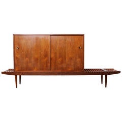 Cabinet on Bench by Milo Baughman for Glenn of California