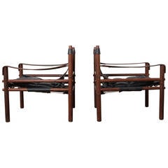 Pair of Safari "Sirocco" Lounge Chairs by Arne Norell