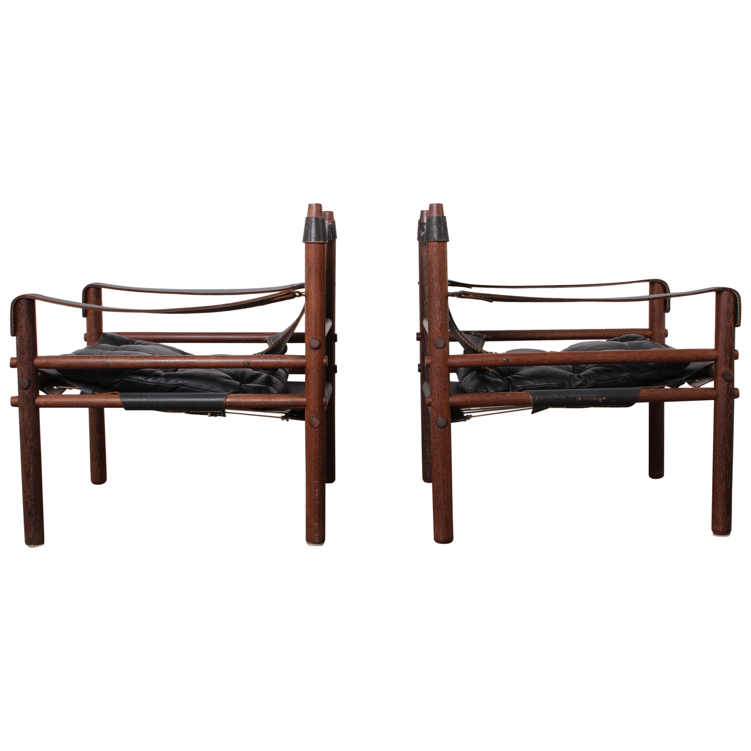 Pair of Safari "Sirocco" Lounge Chairs by Arne Norell