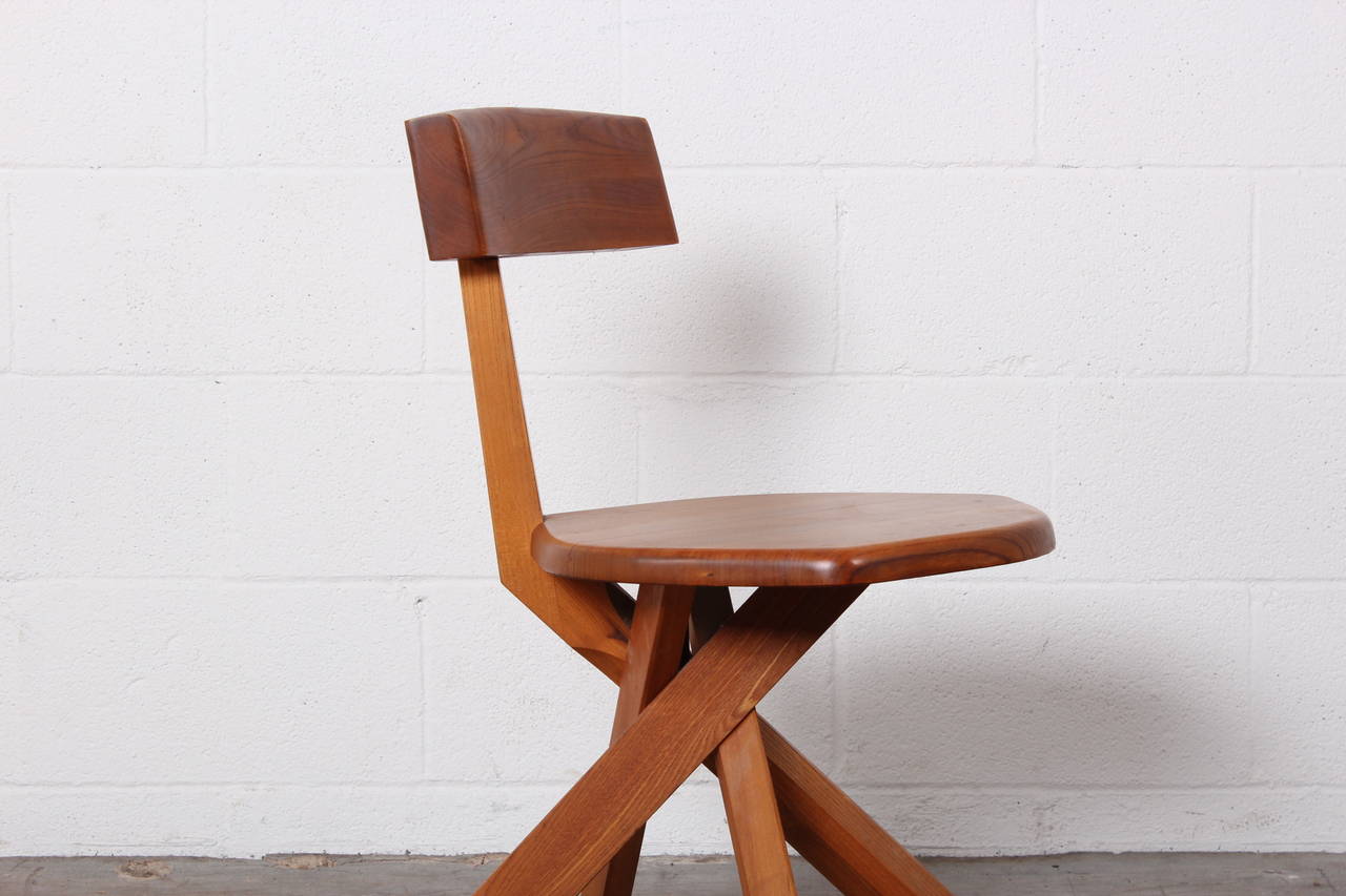 Mid-20th Century S34 Chair Designed by Pierre Chapo