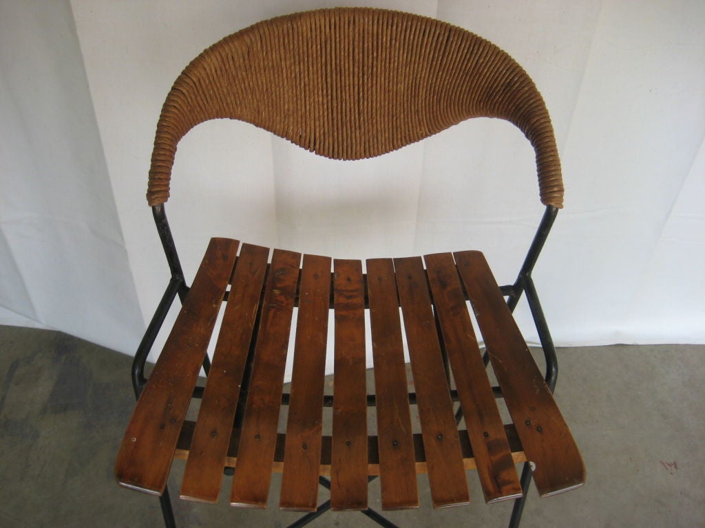 Four Counter Height Barstools By Arthur Umanoff 2