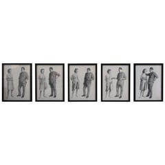 Gerald Gooch, "Not So Free" Sequential Pencil Drawings