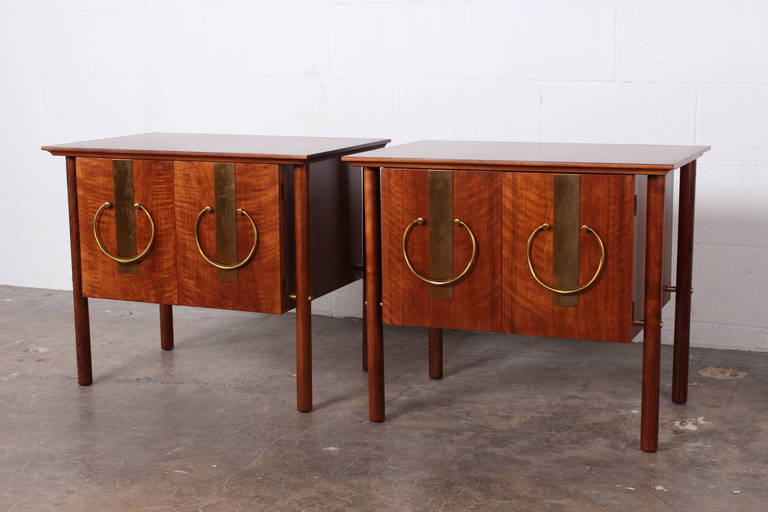 Mid-20th Century Pair of Nightstands by Bert England for Johnson Furniture