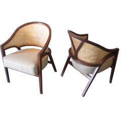 Pair of Dunbar Y back chairs by Edward Wormley