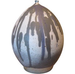 Retro Large Studio Pottery Bud Vase