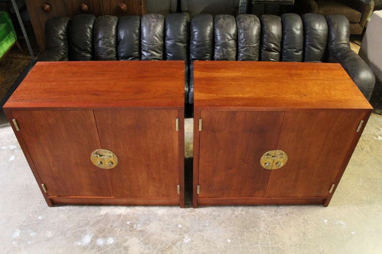 Pair of cabinets by Edward Wormley for Dunbar. 1