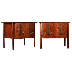 Pair of Nightstands by Bert England for Johnson Furniture
