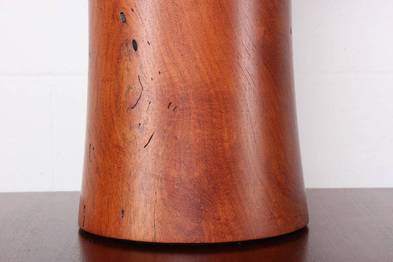 Hand-Crafted Mesquite Wood Lamp 3