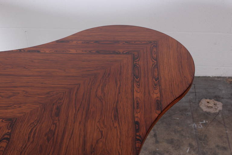 Mid-20th Century Rosewood Clover Table by Edward Wormley for Dunbar