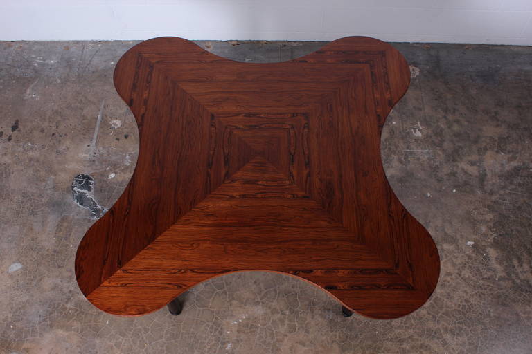 Rosewood Clover Table by Edward Wormley for Dunbar 1