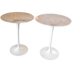 Vintage Marble Top Side Tables by Eero Saarinen for Knoll