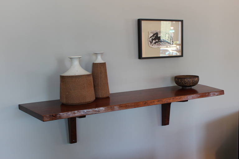 George Nakashima Slab Wall Shelf In Good Condition In Dallas, TX