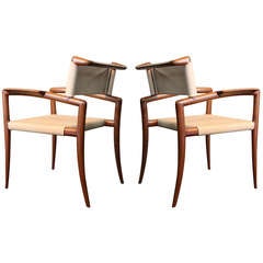Rare Pair of Klismos Chairs by Charles Allen