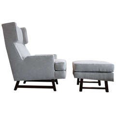 Dunbar Lounge Chair and Ottoman by Edward Wormley