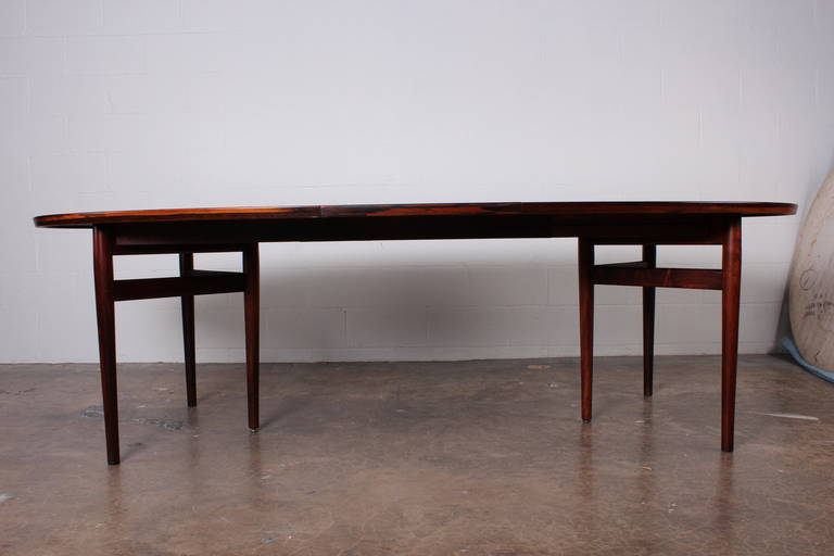 Mid-20th Century Oval Rosewood Dining Table by Arne Vodder for Sibast
