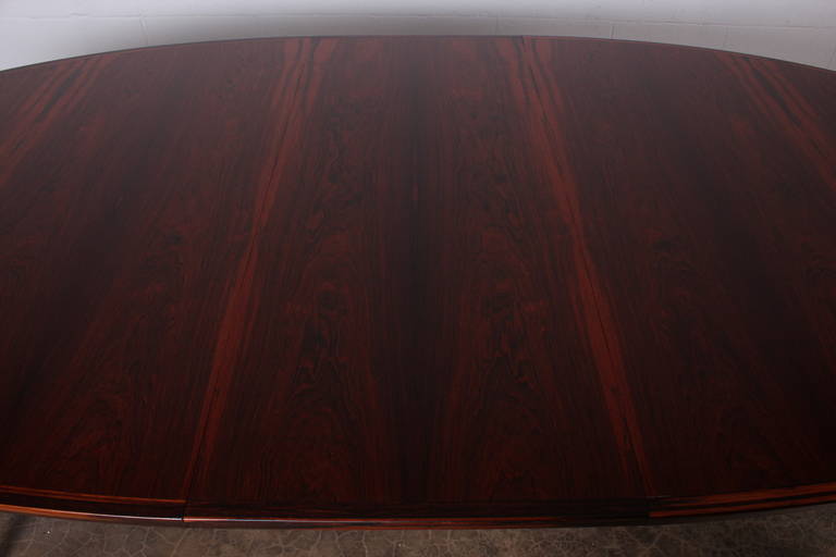 Oval Rosewood Dining Table by Arne Vodder for Sibast 1