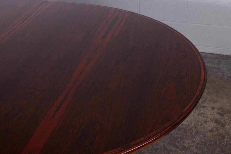 Oval Rosewood Dining Table by Arne Vodder for Sibast 2