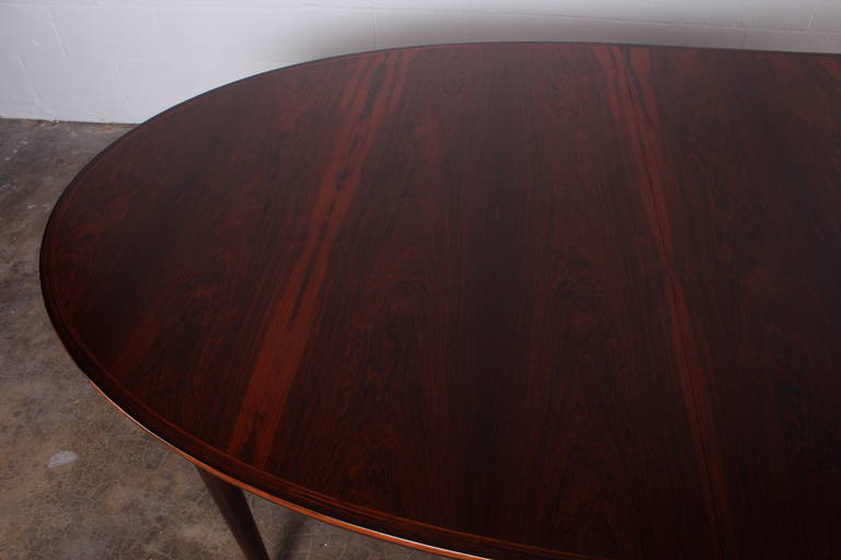 Oval Rosewood Dining Table by Arne Vodder for Sibast 5