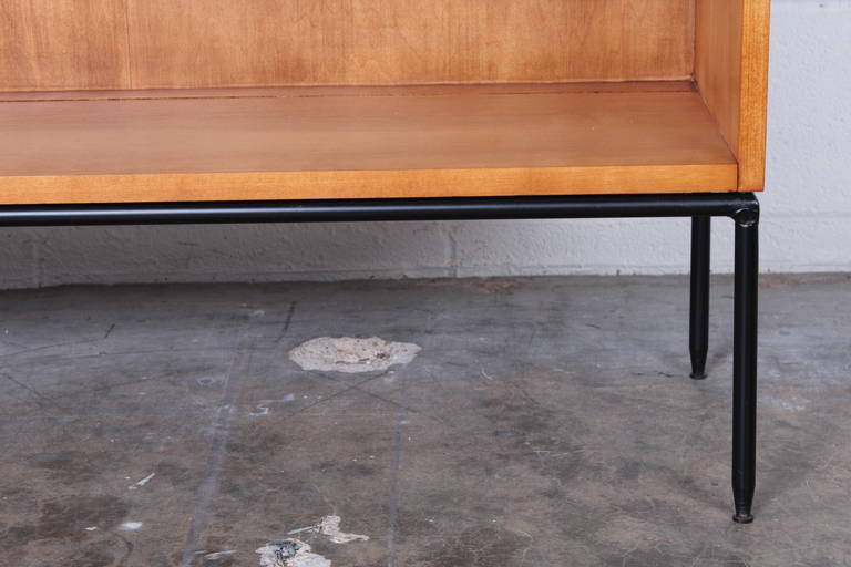 Pair of Early Bookcases on Iron Legs by Paul McCobb at 1stDibs