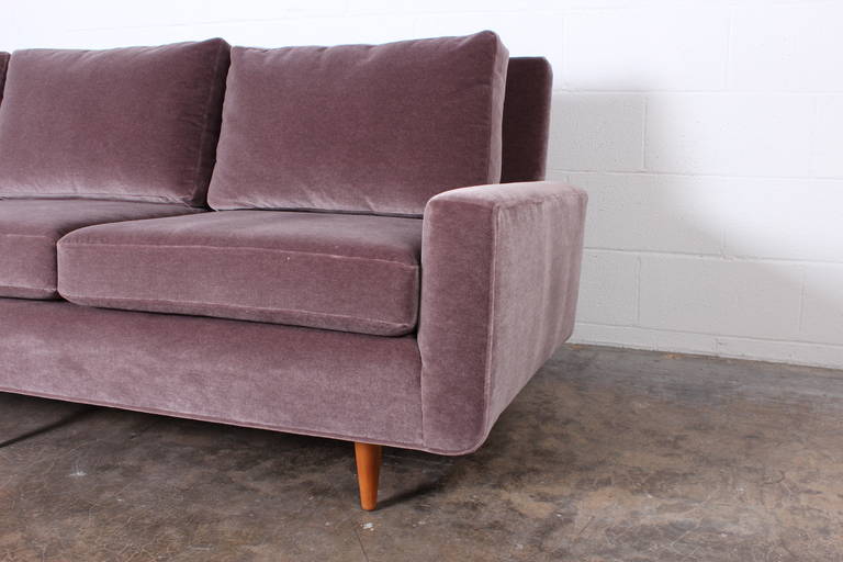 Mid-20th Century Early Florence Knoll Sofa in Mohair