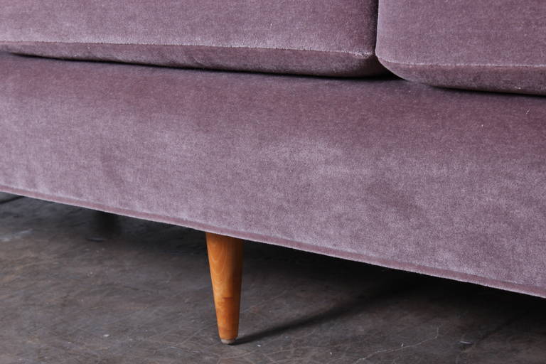 Early Florence Knoll Sofa in Mohair 1