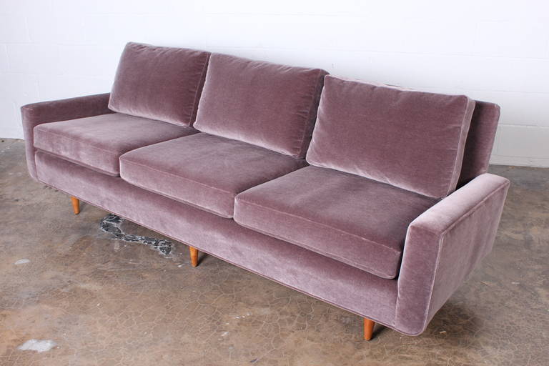 Early Florence Knoll Sofa in Mohair 2
