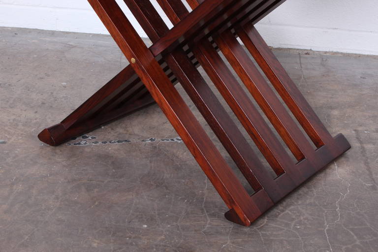 Dunbar-Tisch mit X-Fuß und Kachelplatte aus Muranoglas im Angebot 1