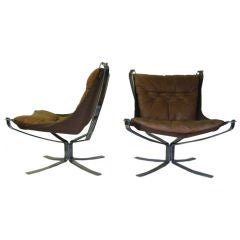 Pair of Falcon Chairs by Sigurd Russell