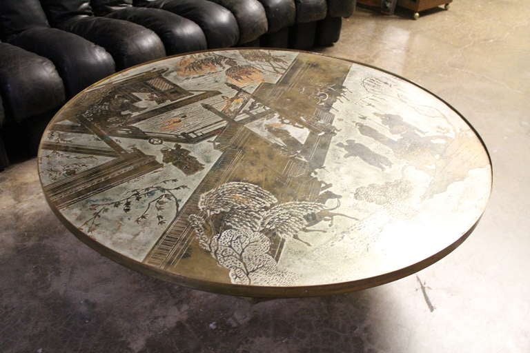 Chan Coffee Table by Philip and Kelvin Laverne In Excellent Condition In Dallas, TX