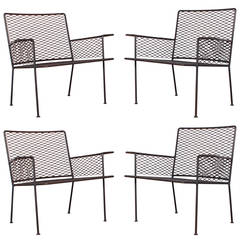 Set of Four Outdoor Lounge Chairs by Van Keppel-Green