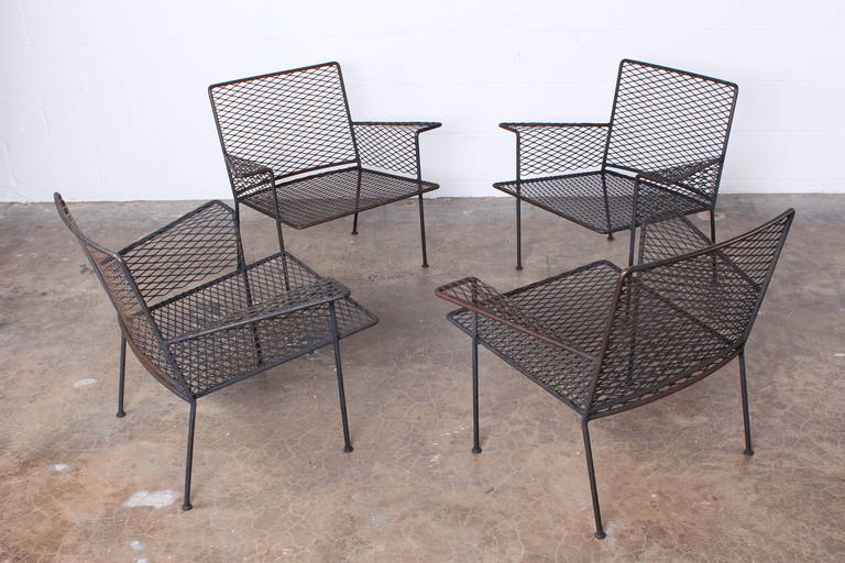 Set of Four Outdoor Lounge Chairs by Van Keppel-Green In Good Condition In Dallas, TX