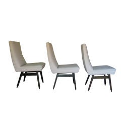 Set of four Italian dining chairs