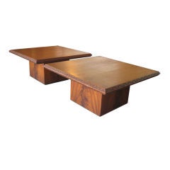 Pair of low tables by Frank Lloyd Wright for Henredon