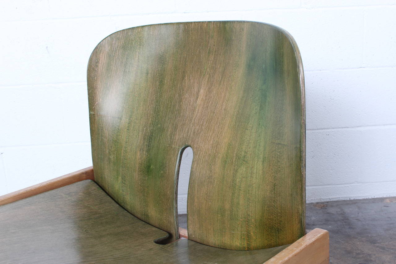 Rare Green Aniline Lounge Chair by Tobia and Afra Scarpa 2