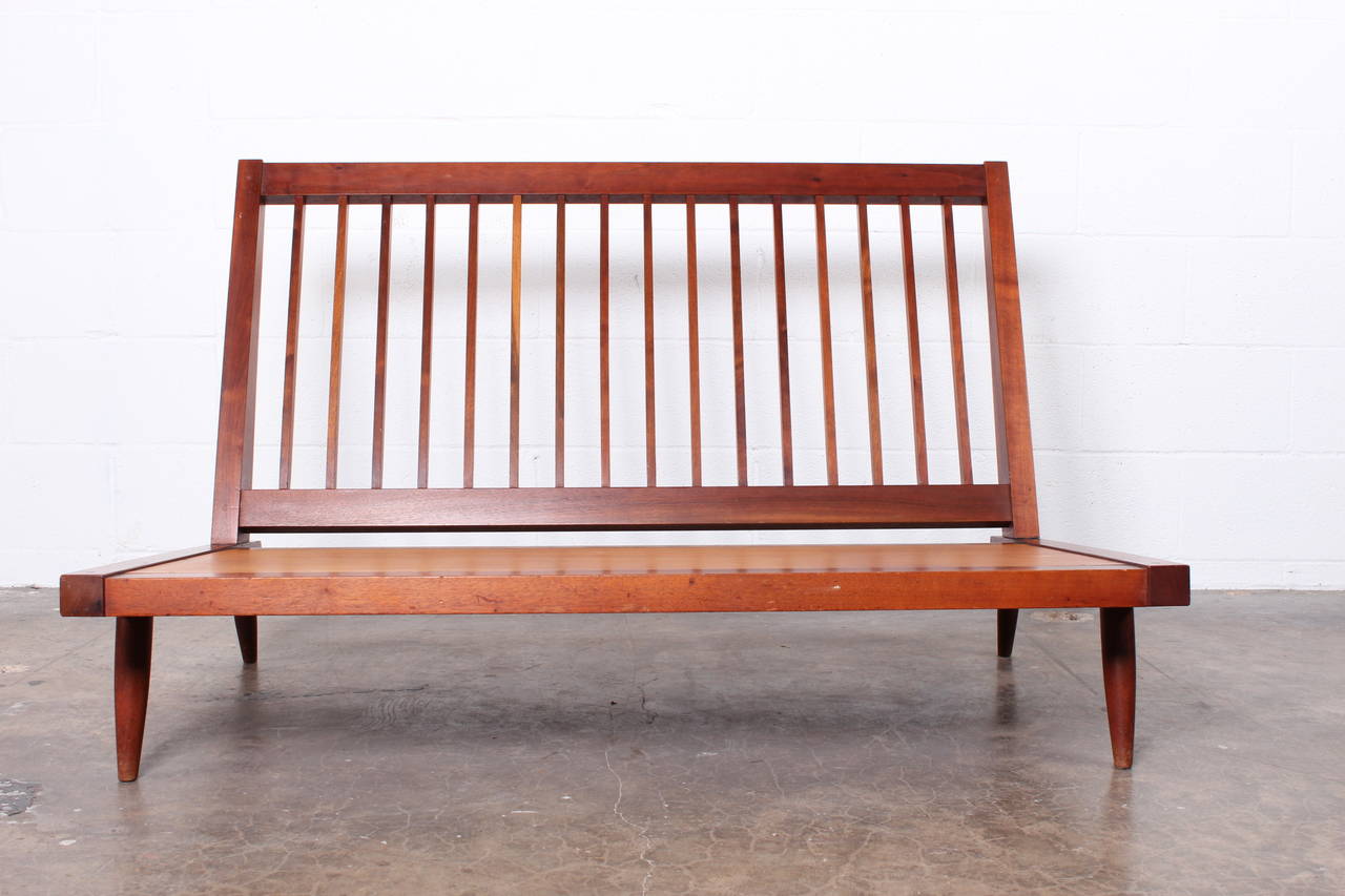 Spindel Back Settee by George Nakashima 6