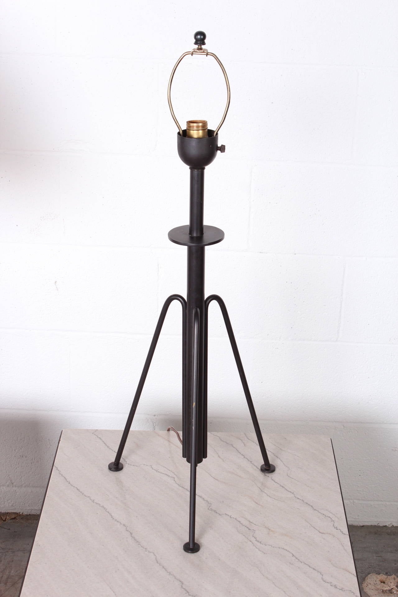 Pair of Metal Table Lamps 5