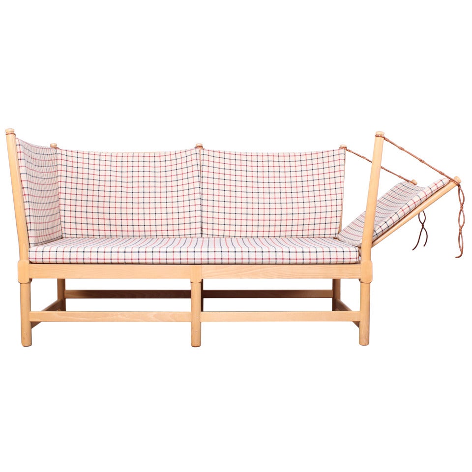 "Spoke-Back" Sofa by Børge Mogensen for Fritz Hansen