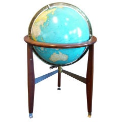 Vintage Rare illuminating globe by Edward Wormley for Rand McNally