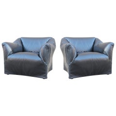 Pair of Tentazione Lounge Chairs by Mario Bellini